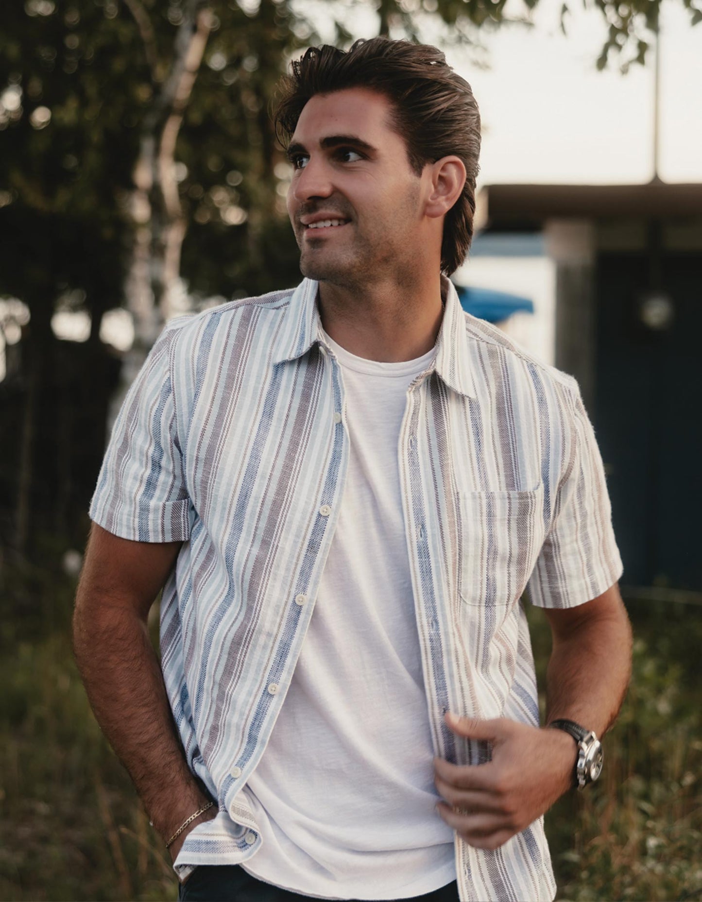 Freshwater Short Sleeve Button Up Shirt