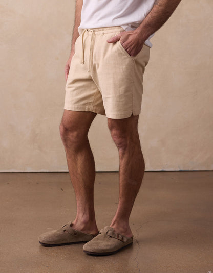 Texstretch Summer Short in Sand Dune