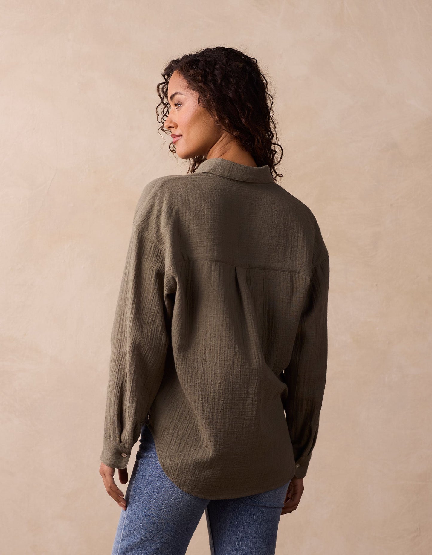Kalo Overshirt in Deep Sage