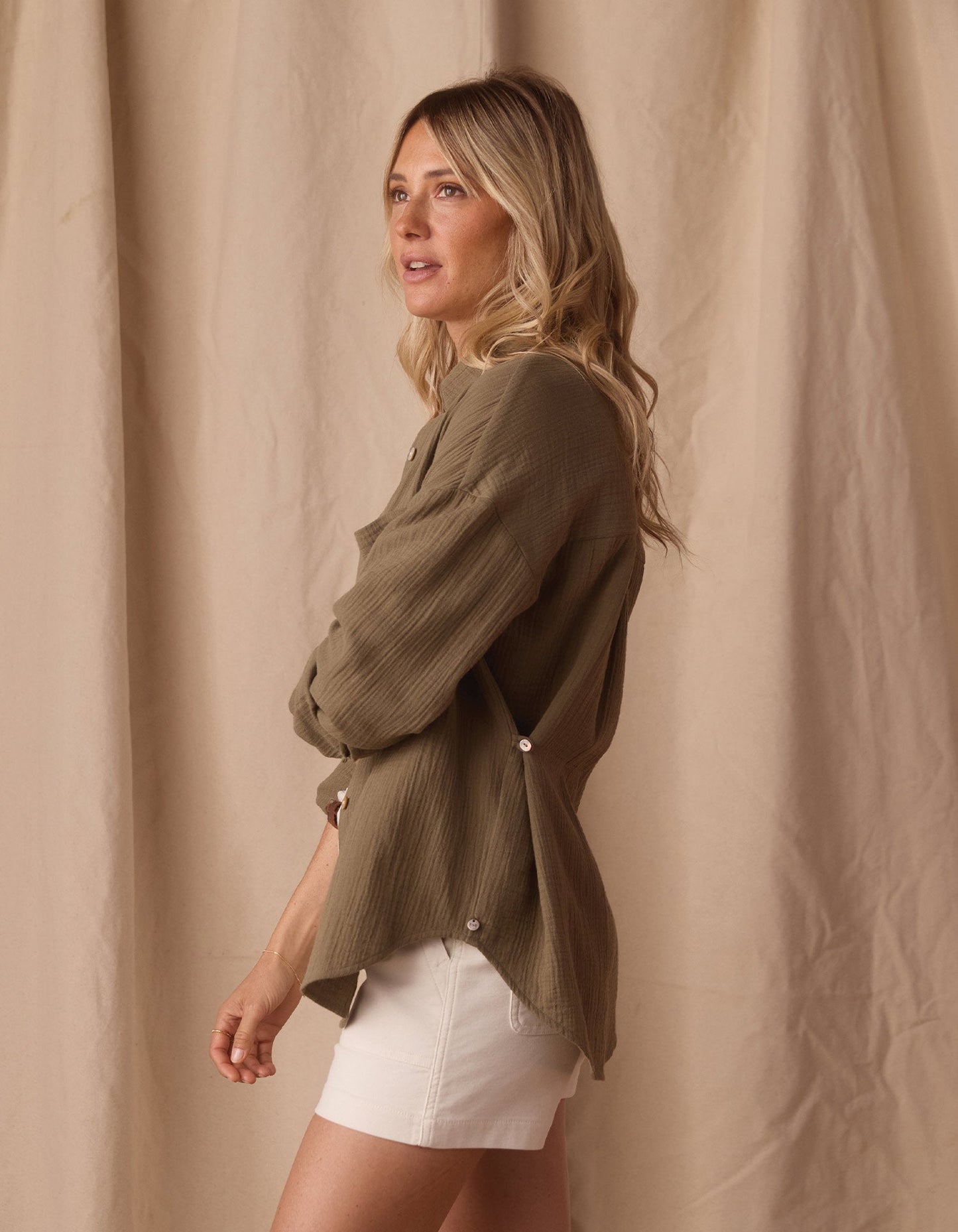 Kalo Weekender Overshirt in Deep Sage