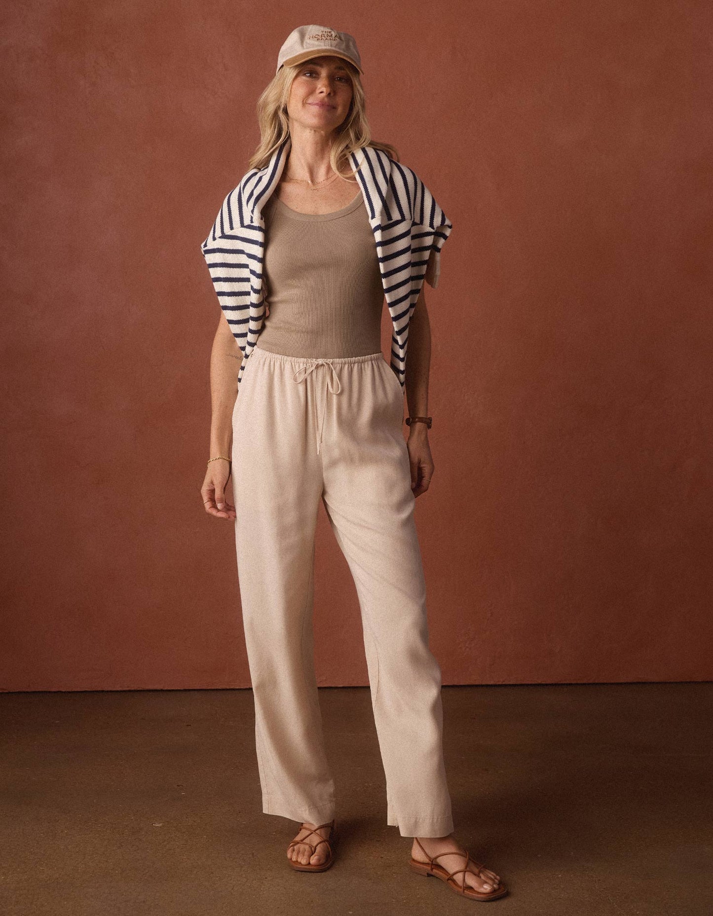 Sueded Costa Drawcord Pant in Birch