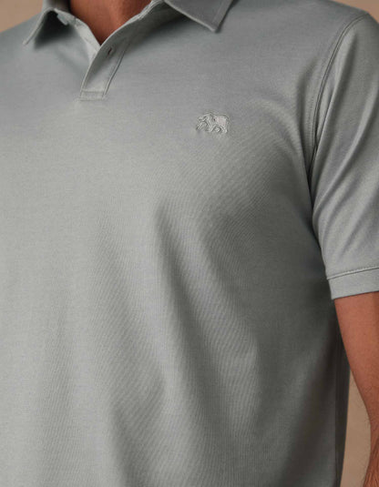 Performance Pique Polo in Sea Glass