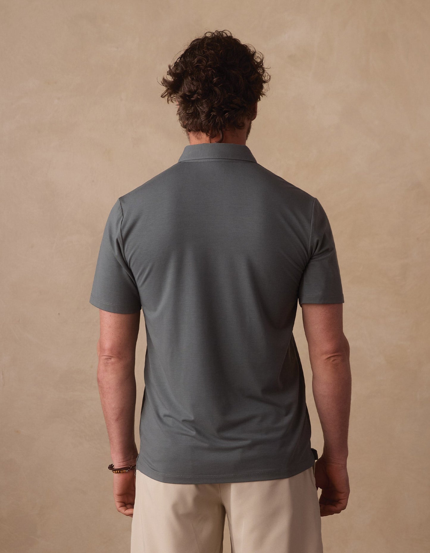 LuxeJersey Polo in Mediterranean Green