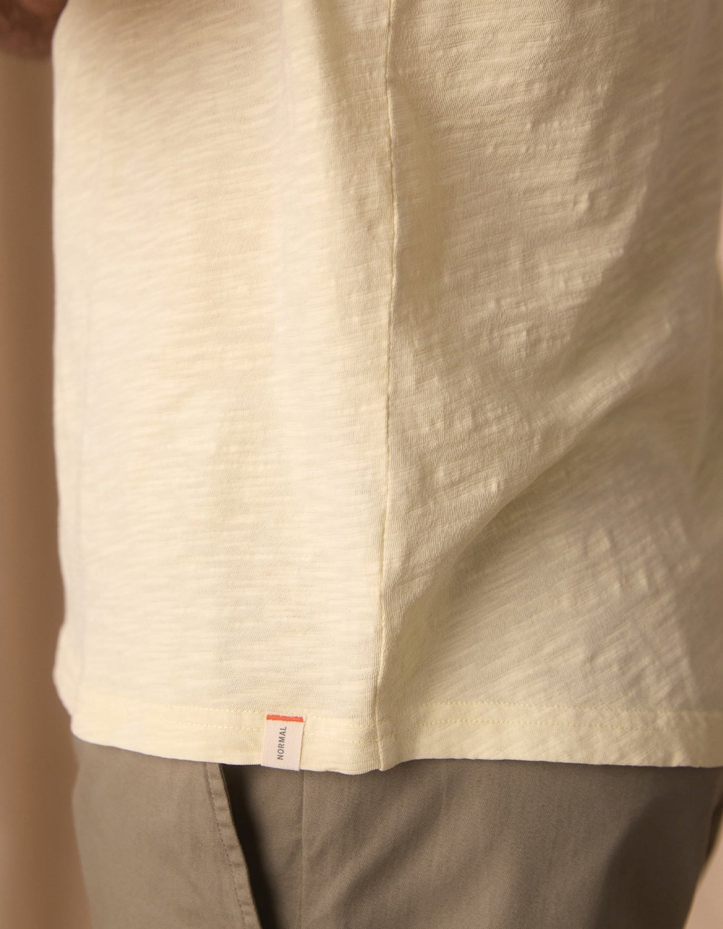 Vintage Slub Henley in Pear Sorbet