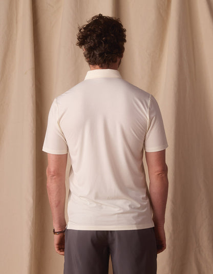 LuxeJersey Polo in Ivory