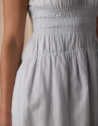 Brielle Maxi Dress in Sea Glass Stripe