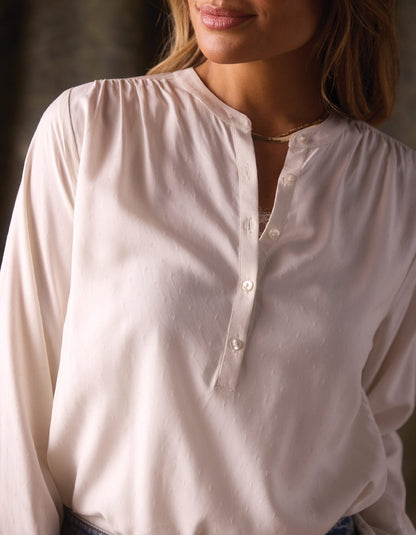 Charlotte Blouse in Birch