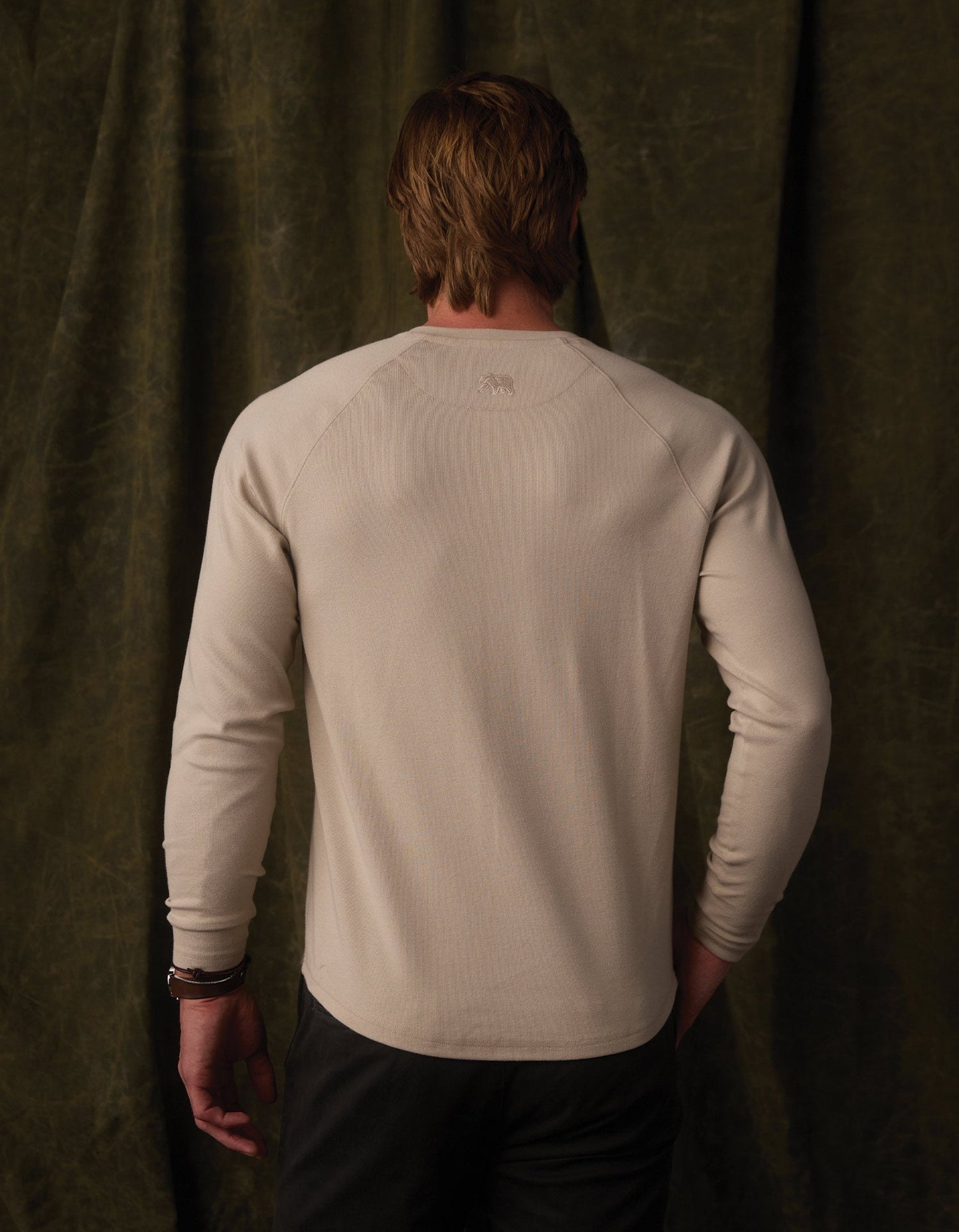 Puremeso Everyday Henley in Pumice
