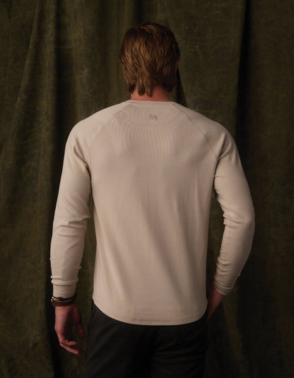Puremeso Everyday Henley in Pumice