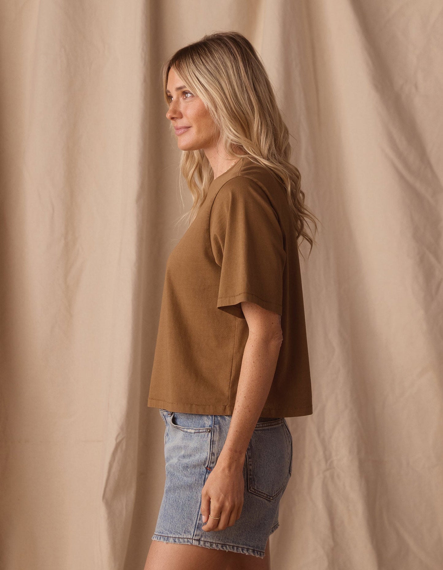 Normal Jersey Weekend Tee in Fennel