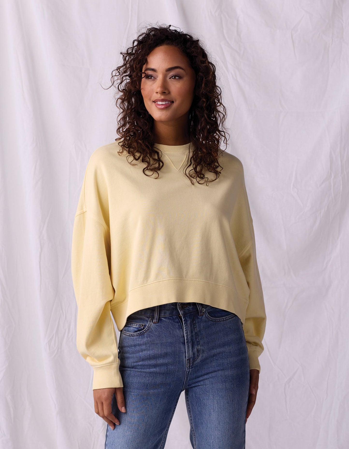 Cole Terry Vintage Crewneck in Sunglow