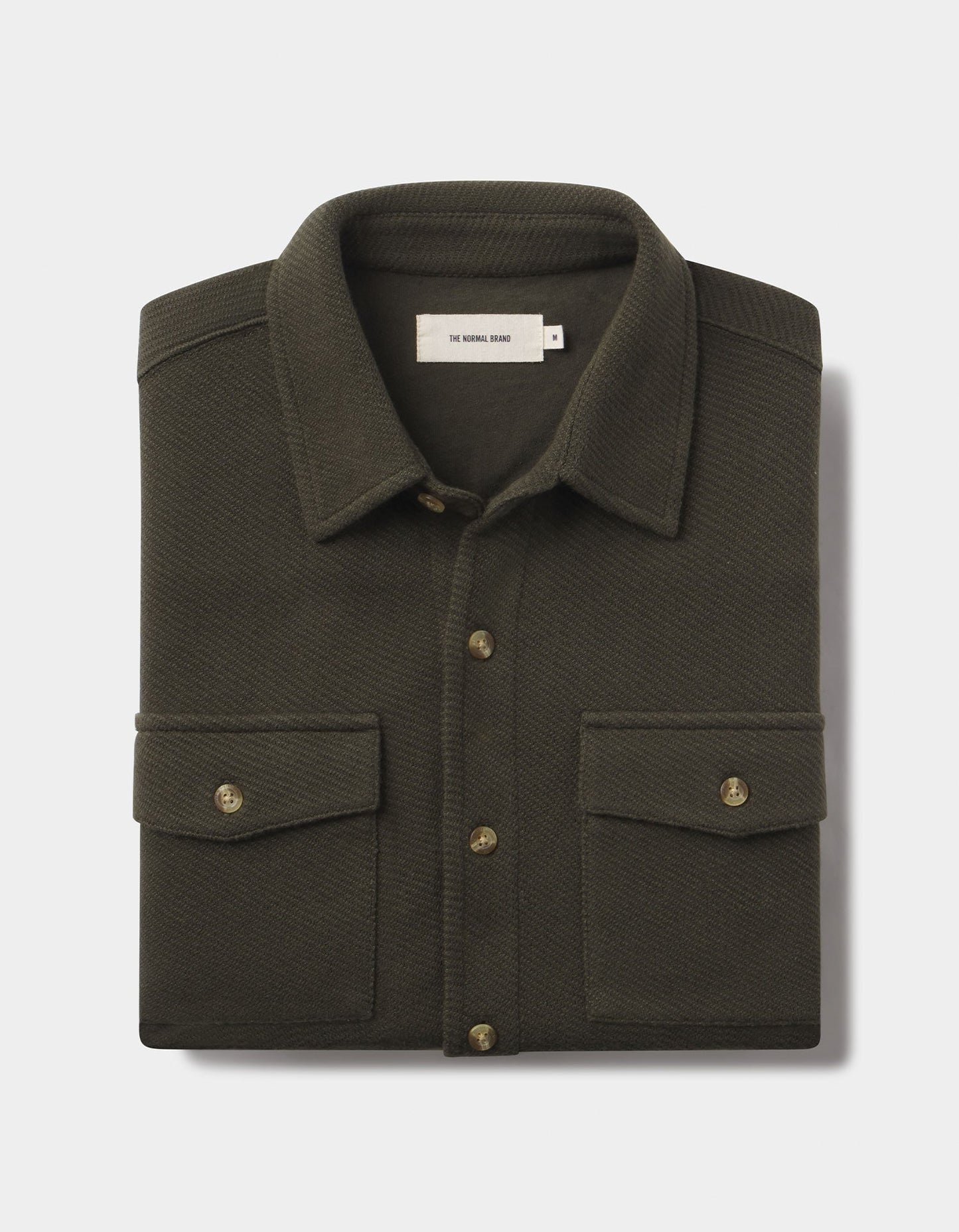 Looped Terry Button Up