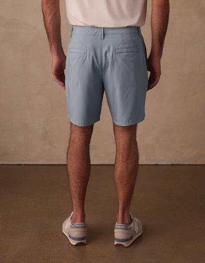Everyday Hybrid Short in Blue Fog