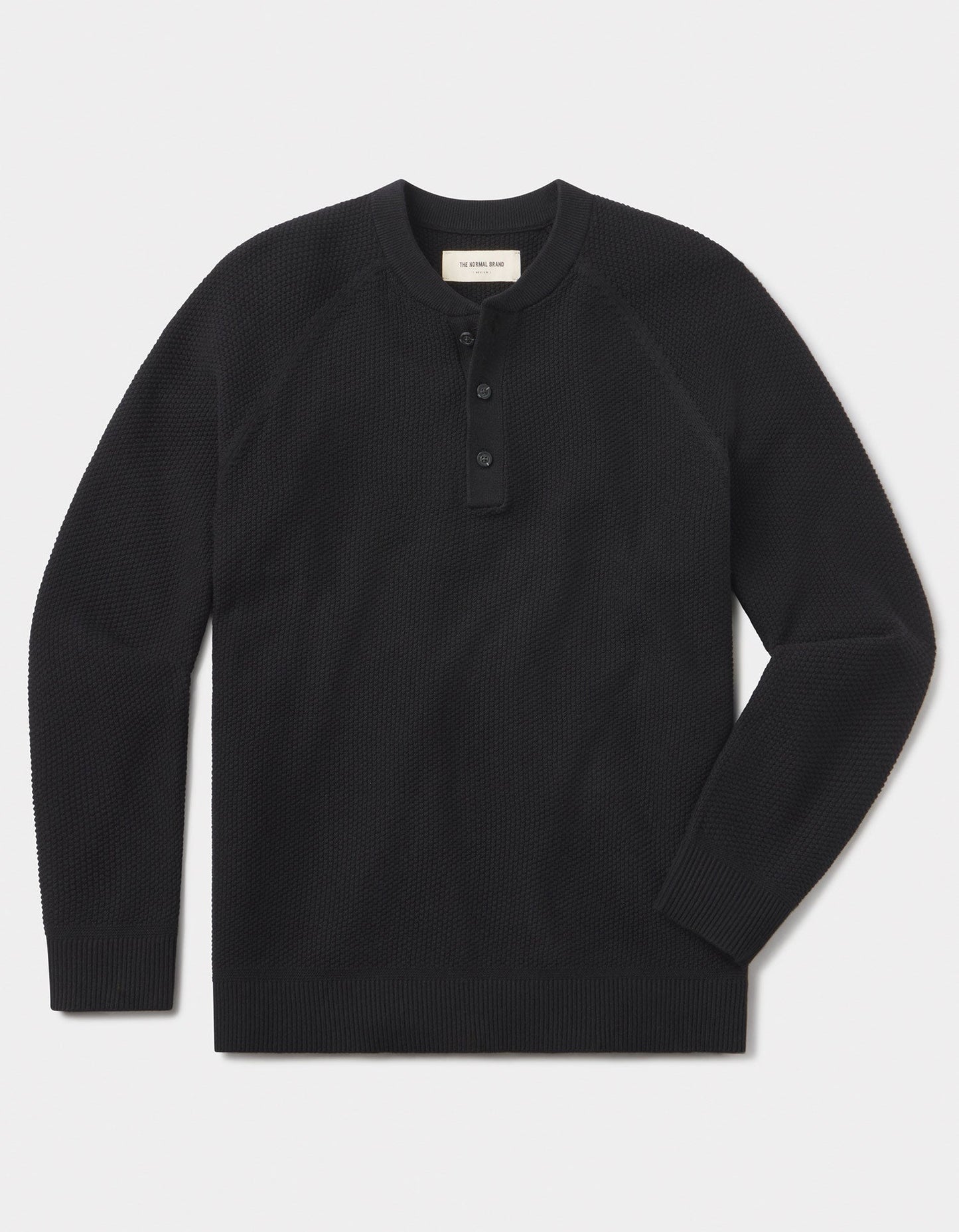 COOLMAX® Textured Sweater Henley