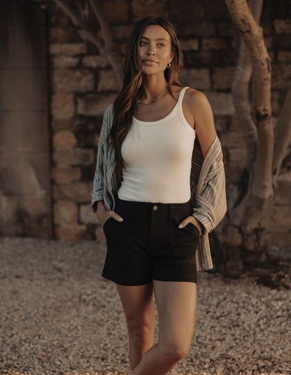 Comfort Terry Short in Black