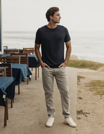 Comfort Terry Pant in Greystone