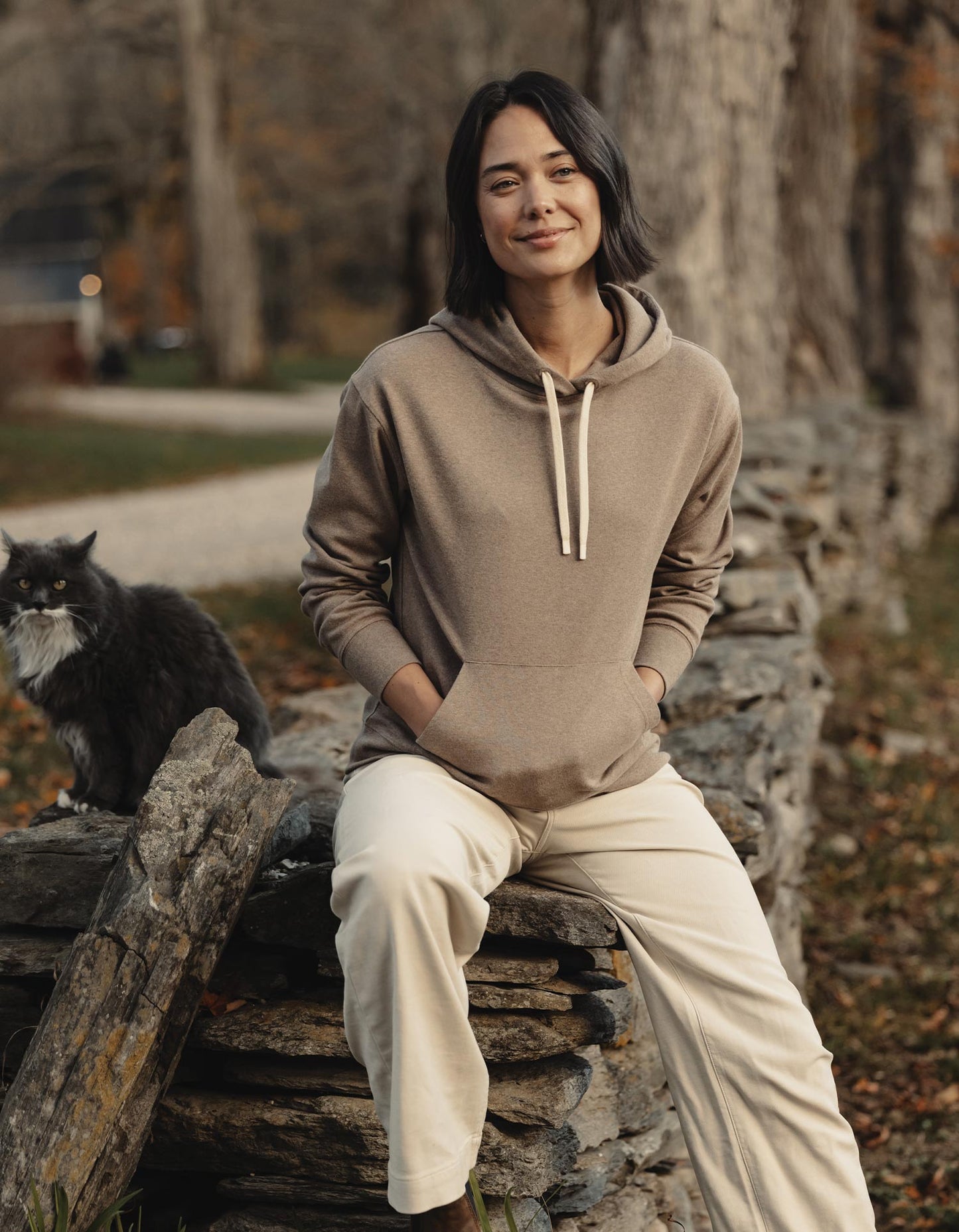 Women's Puremeso Everyday Hoodie in Taupe