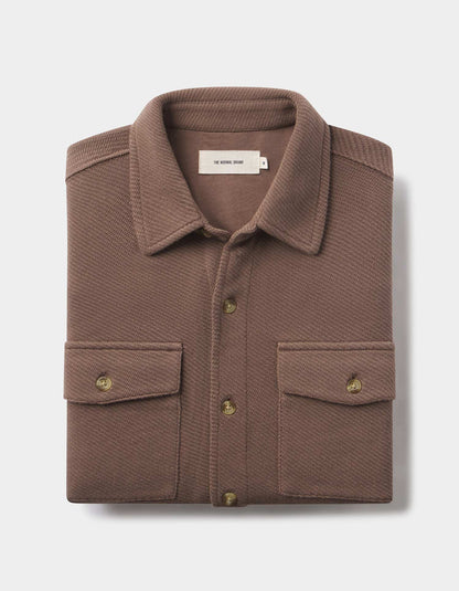 Looped Terry Button Up