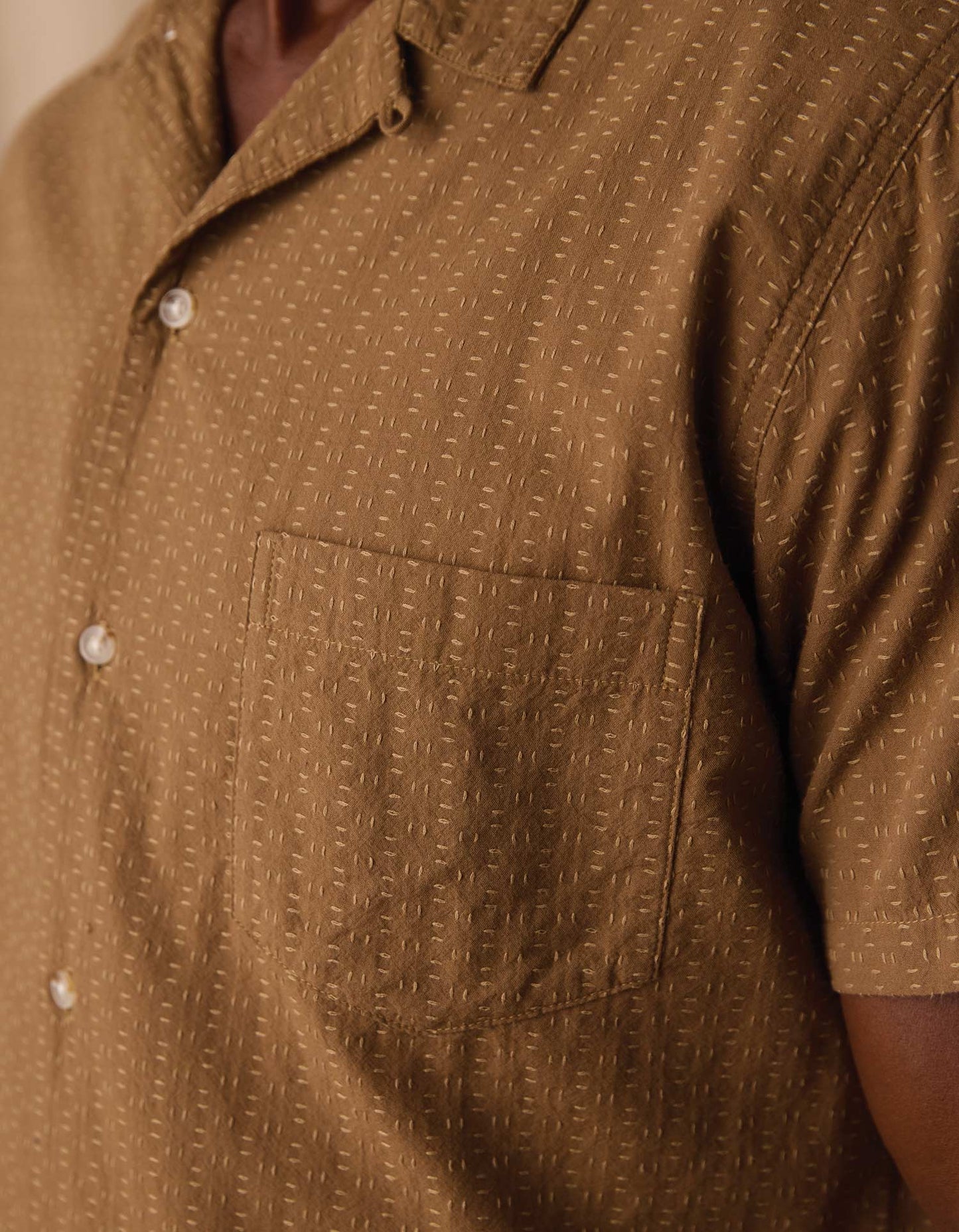 Freshwater Resort Shirt in Dark Khaki