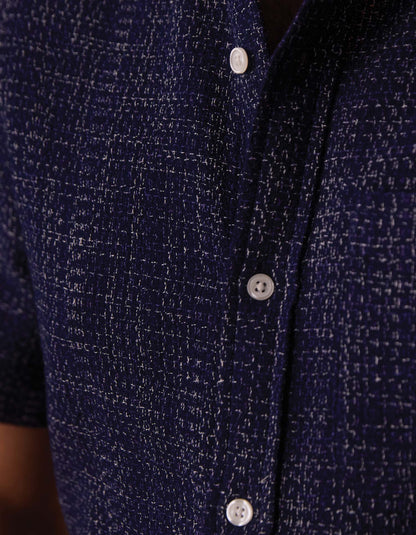 Freshwater Short Sleeve Button Up Shirt in Ocean