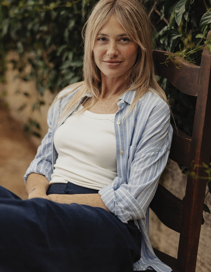 Freshwater Overshirt in Sorrento Stripe