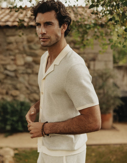 Robles Birdseye Knit Camp Button Up