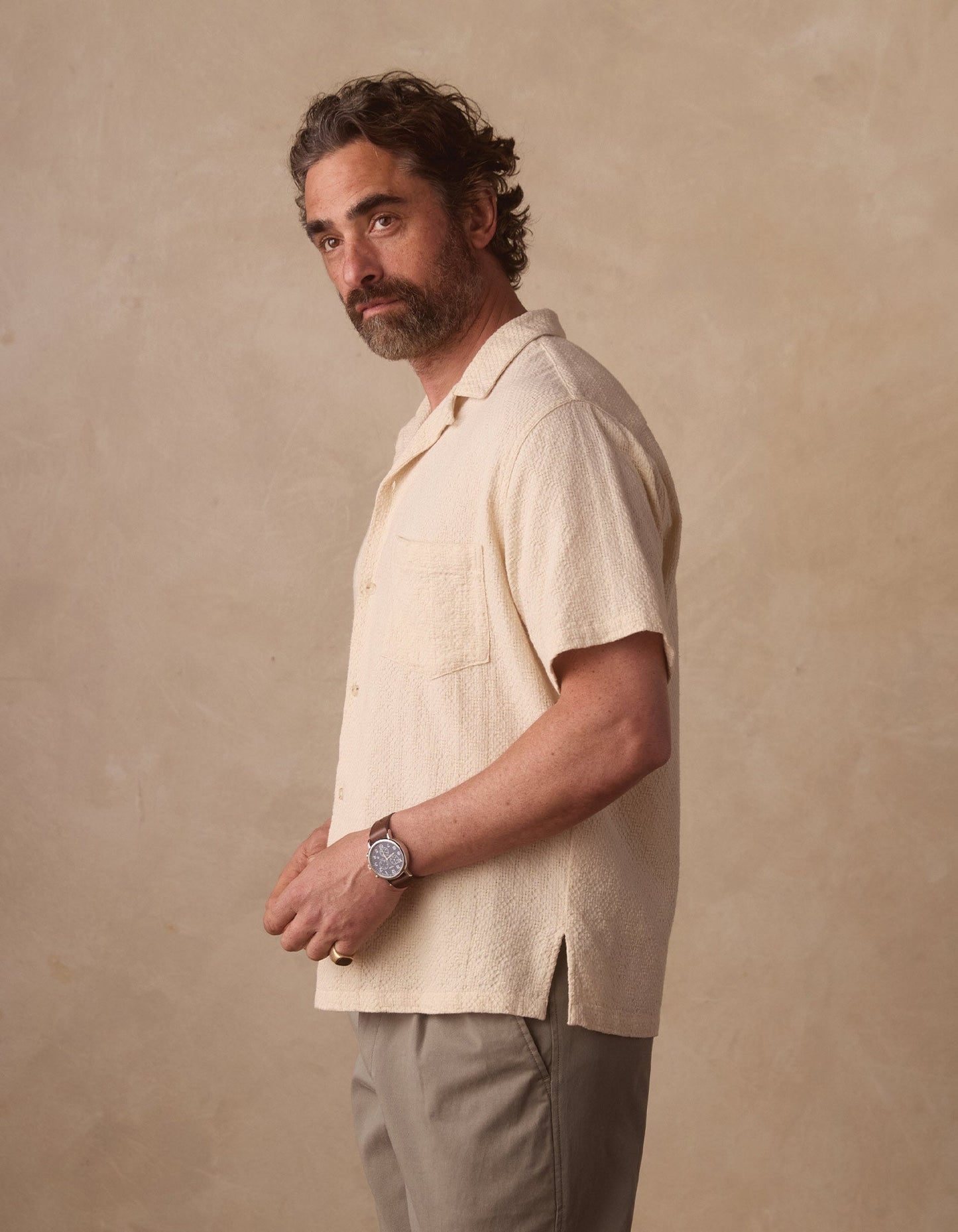 Freshwater Resort Shirt in Motivo Chalk