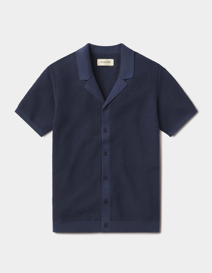 Robles Birdseye Knit Camp Button Up