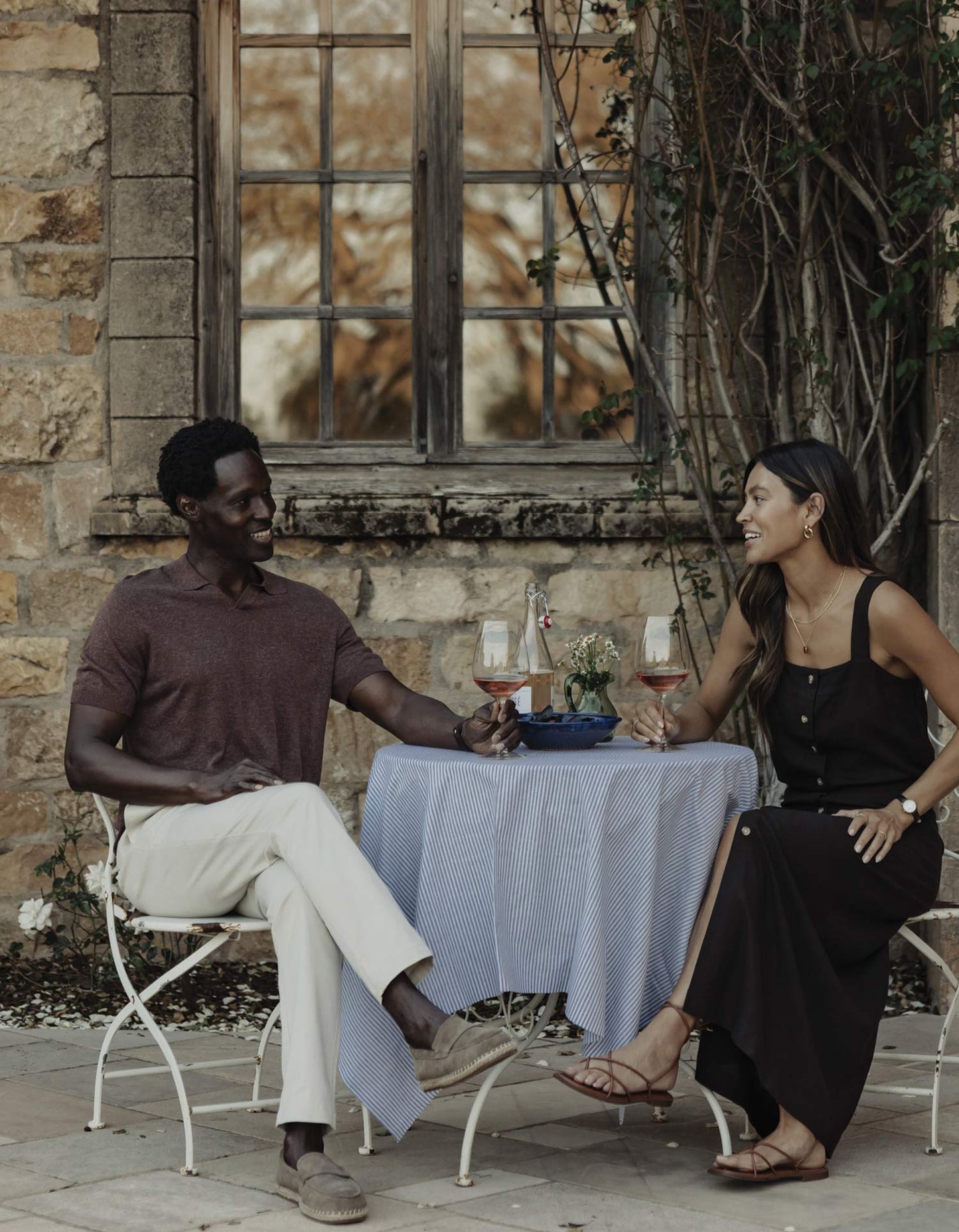 Summer Linen-Blend Polo in Espresso