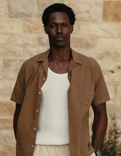 Freshwater Resort Shirt in Dark Khaki