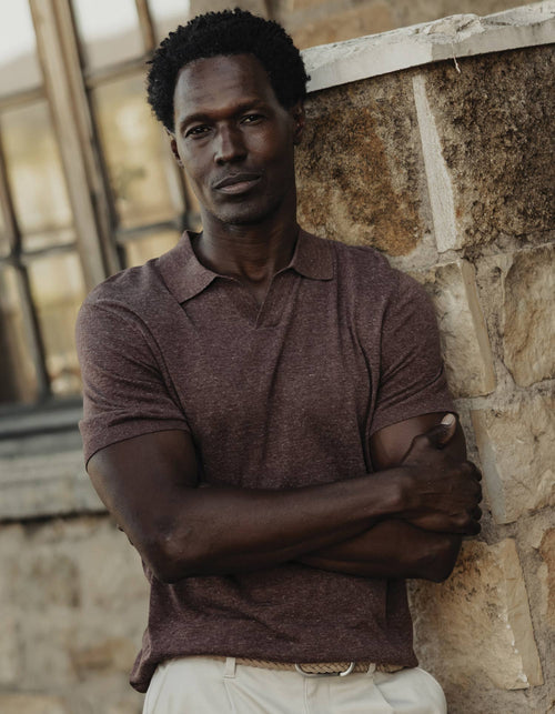 Summer Linen-Blend Polo