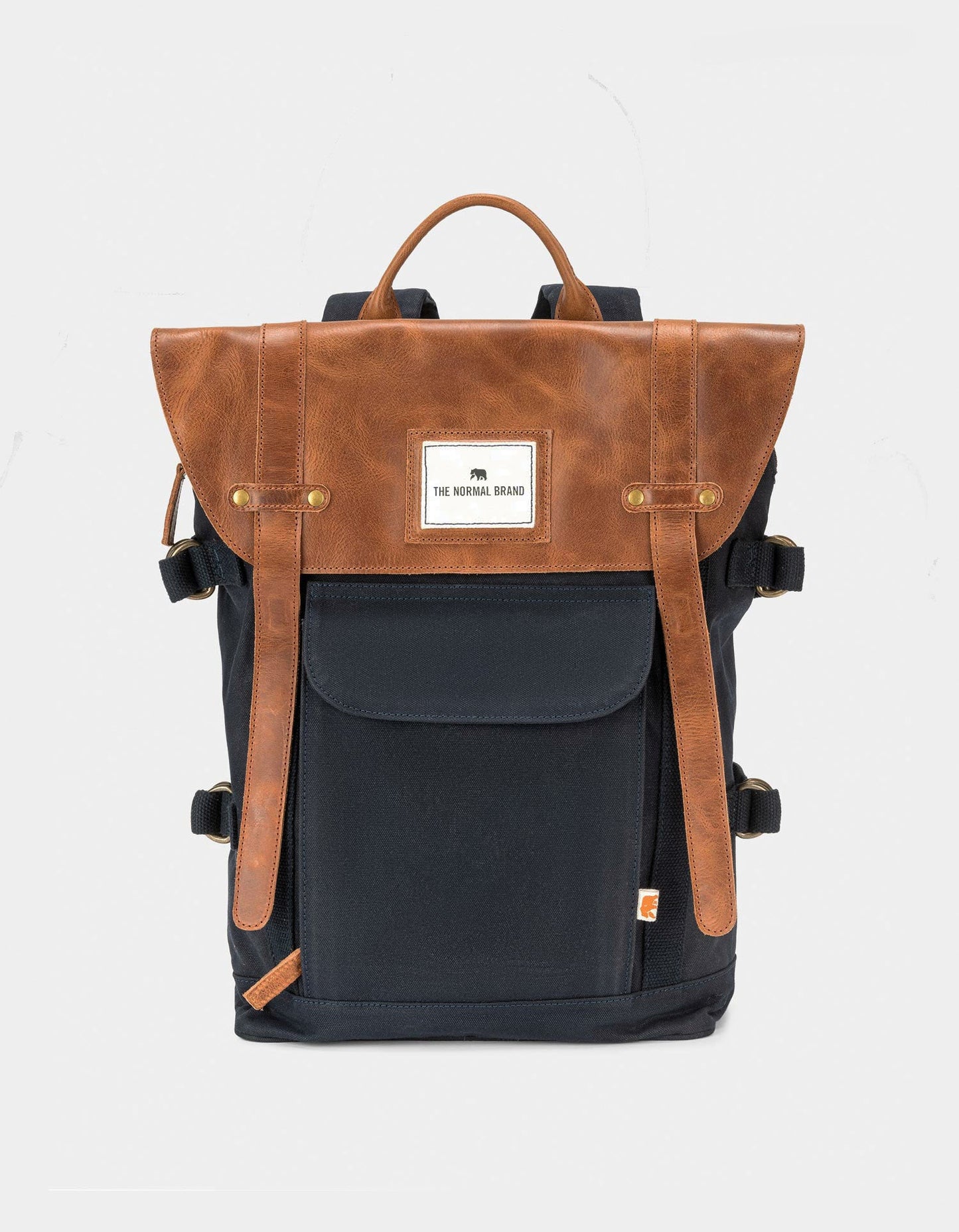 Top Side Leather Backpack