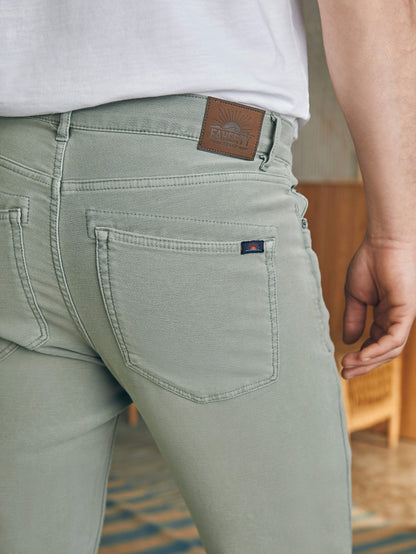 Stretch Terry 5-Pocket (32") - Faded Olive