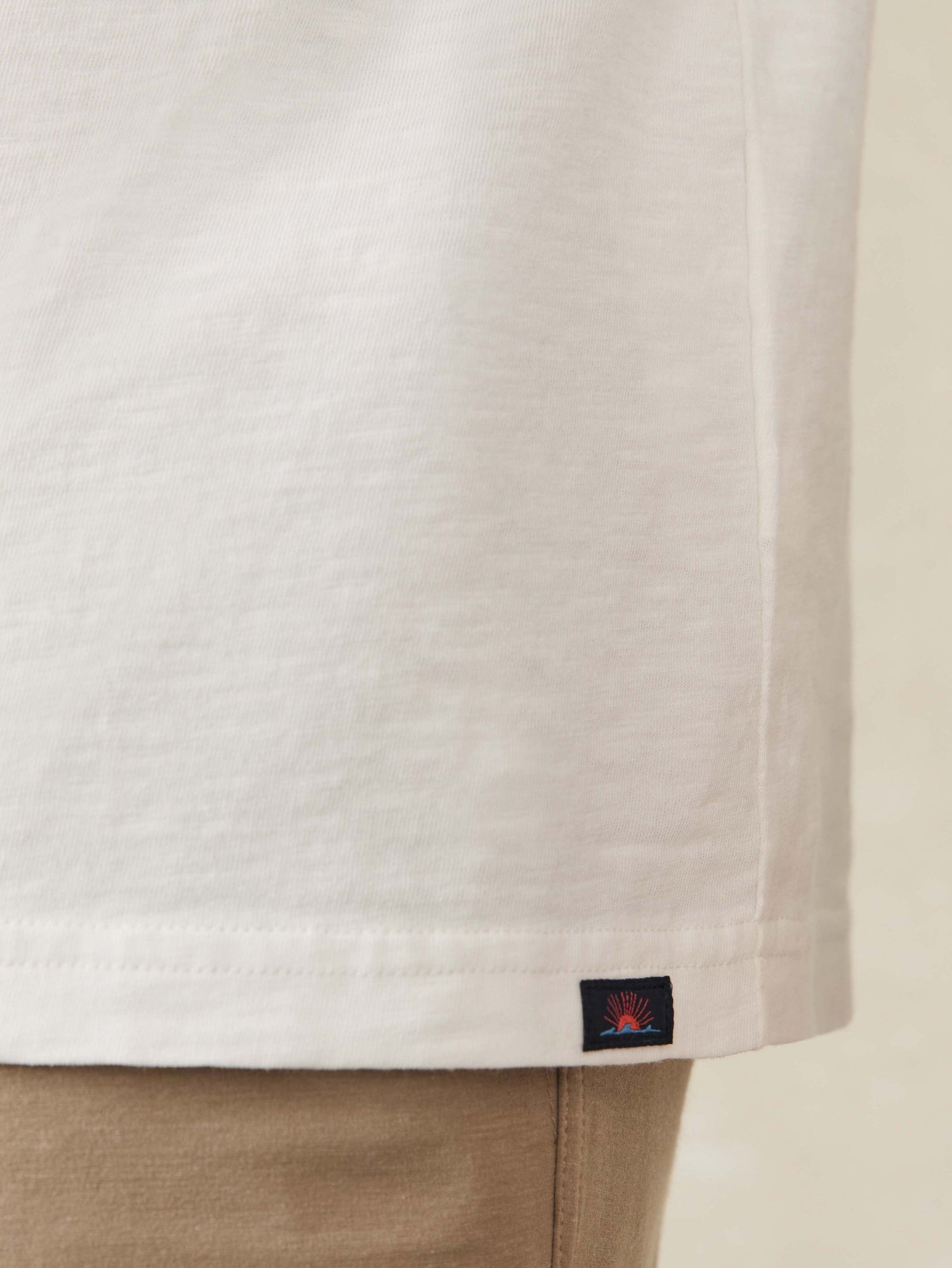 Long-Sleeve Sunwashed Tee - White
