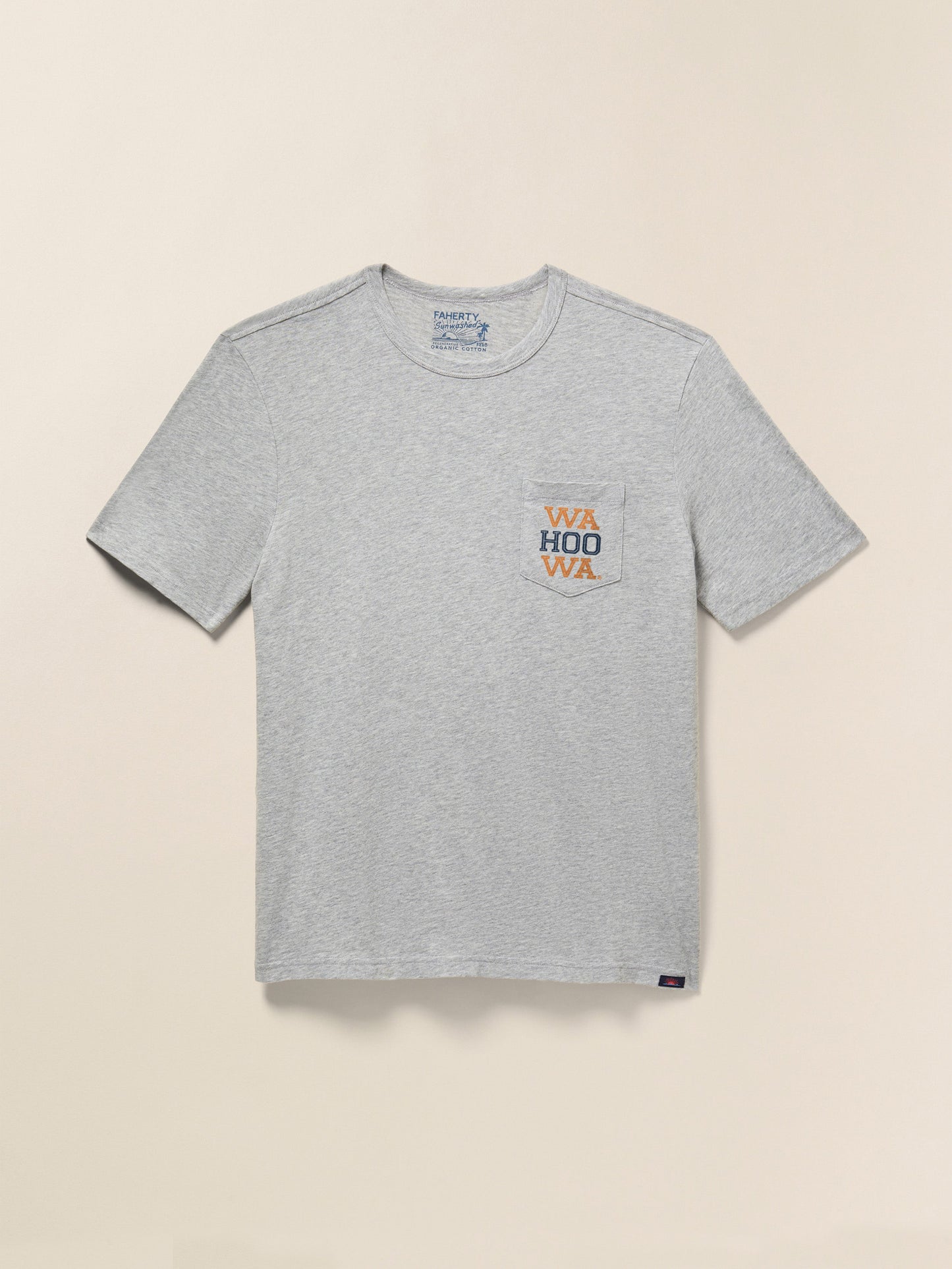 University of Virginia Sunwashed Pocket Tee - Granite Heather
