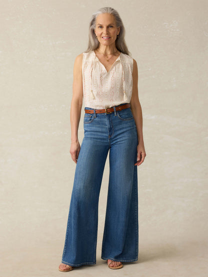 Skylar Top - Sunburst Dobby