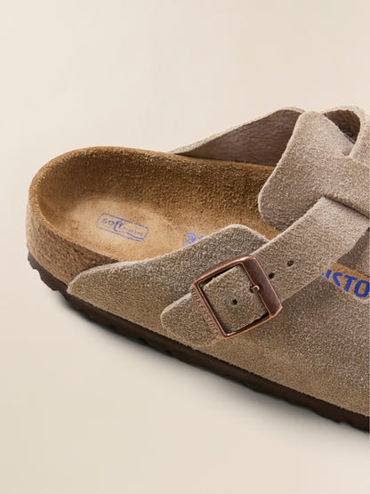 Birkenstock Women's Boston Clog Soft Footbed - Taupe