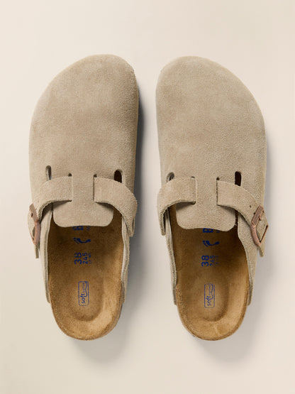 Birkenstock Women's Boston Clog Soft Footbed - Taupe