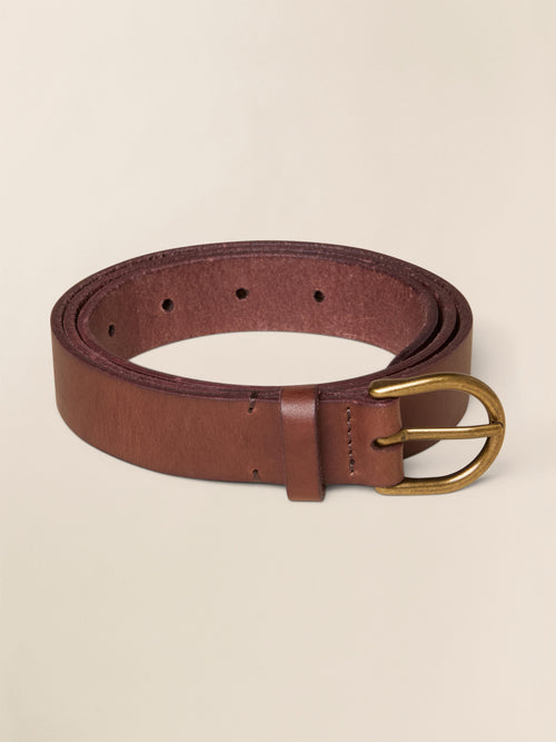 East End Leather Belt - Saddle Brown