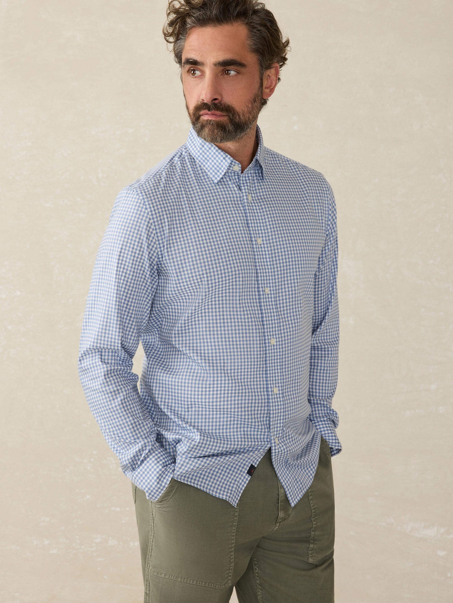 The Movement™ Shirt (Tall) - Light Blue Gingham