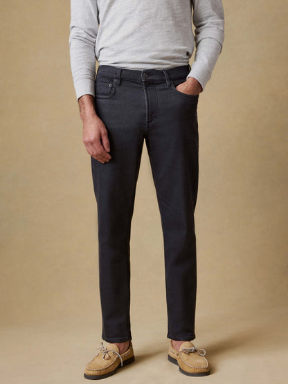 Stretch Terry 5-Pocket Pant - Onyx Black