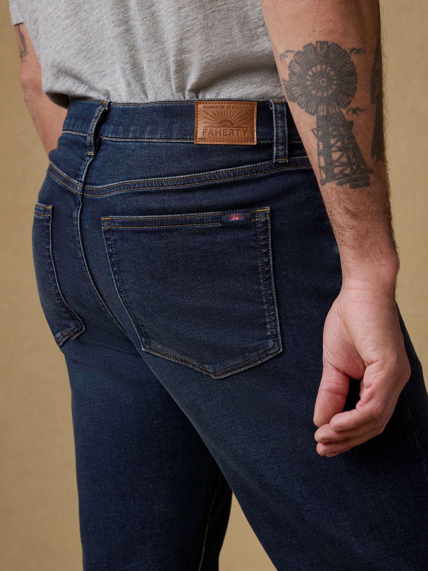 Stretch Terry Indigo 5-Pocket - Belmar Coast Wash