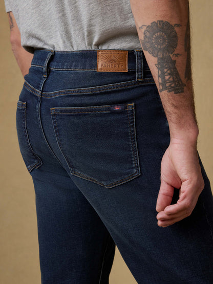 Stretch Terry Indigo 5-Pocket - Belmar Coast Wash