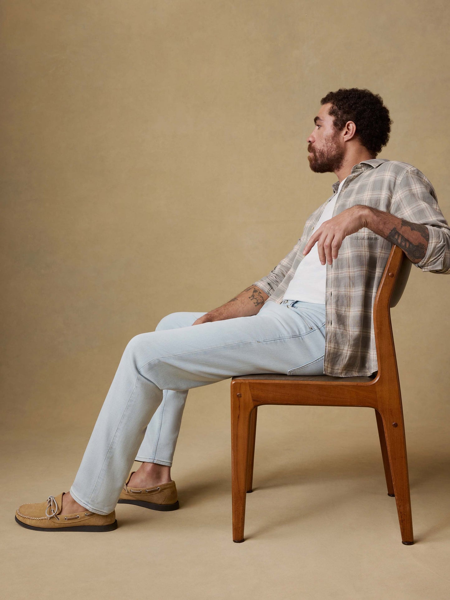 Stretch Terry Indigo 5-Pocket - Riverbend Wash