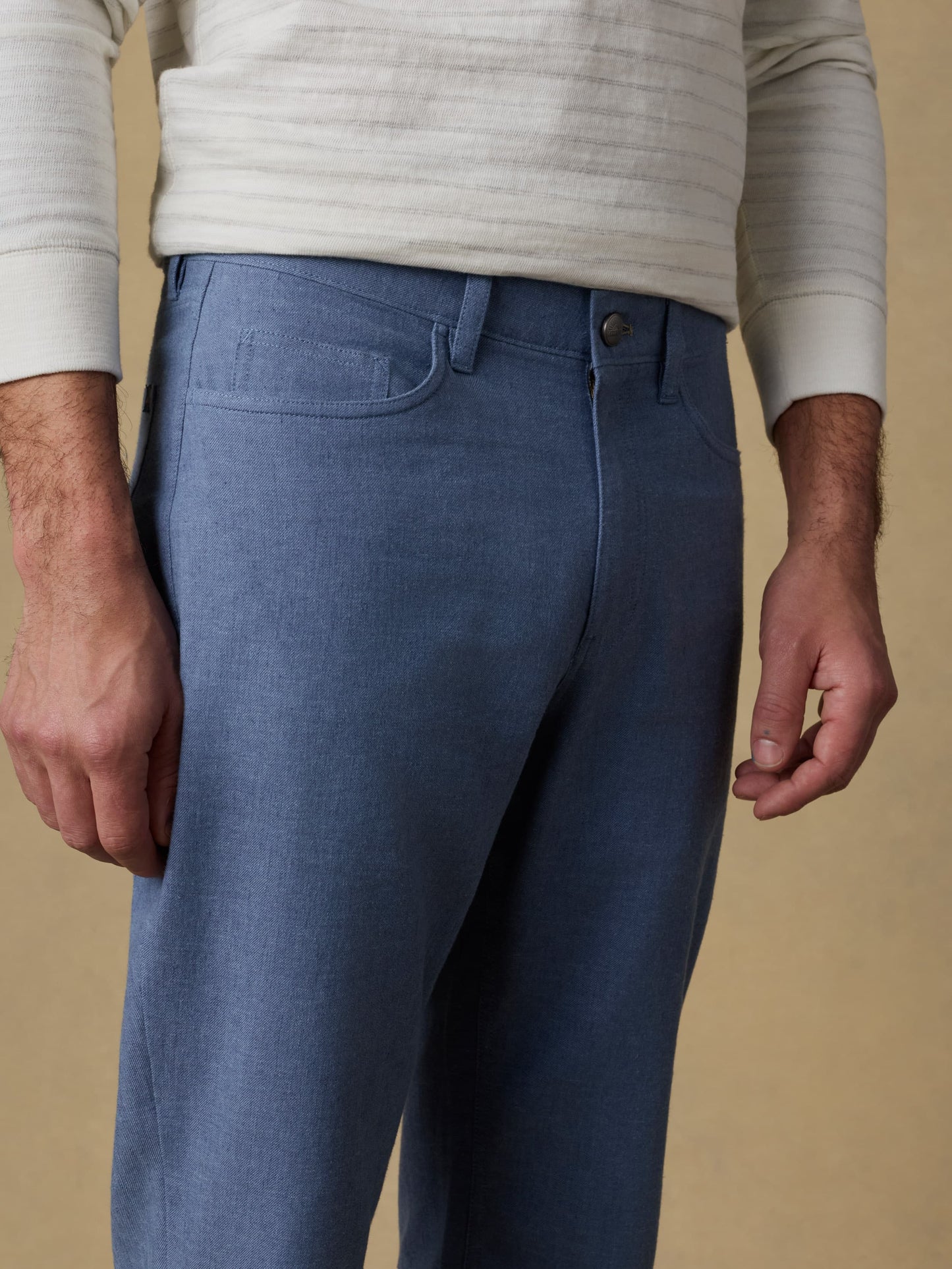 Movement™ Linen 5-Pocket Pant - Dusk Blue