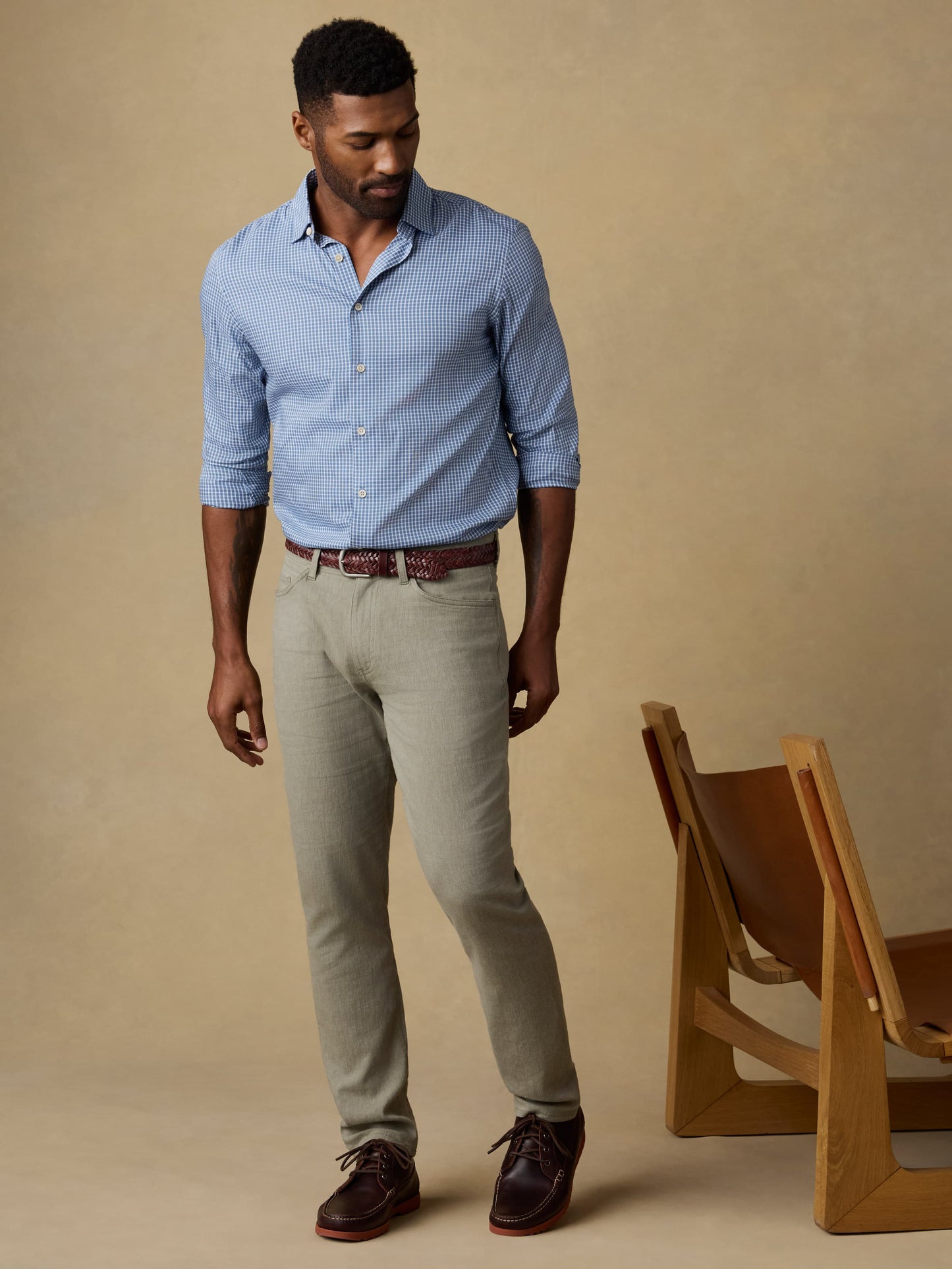 Movement™ Linen 5-Pocket Pant - Sage Cliff