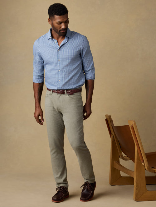 Movement™ Linen 5-Pocket Pant - Sage Cliff