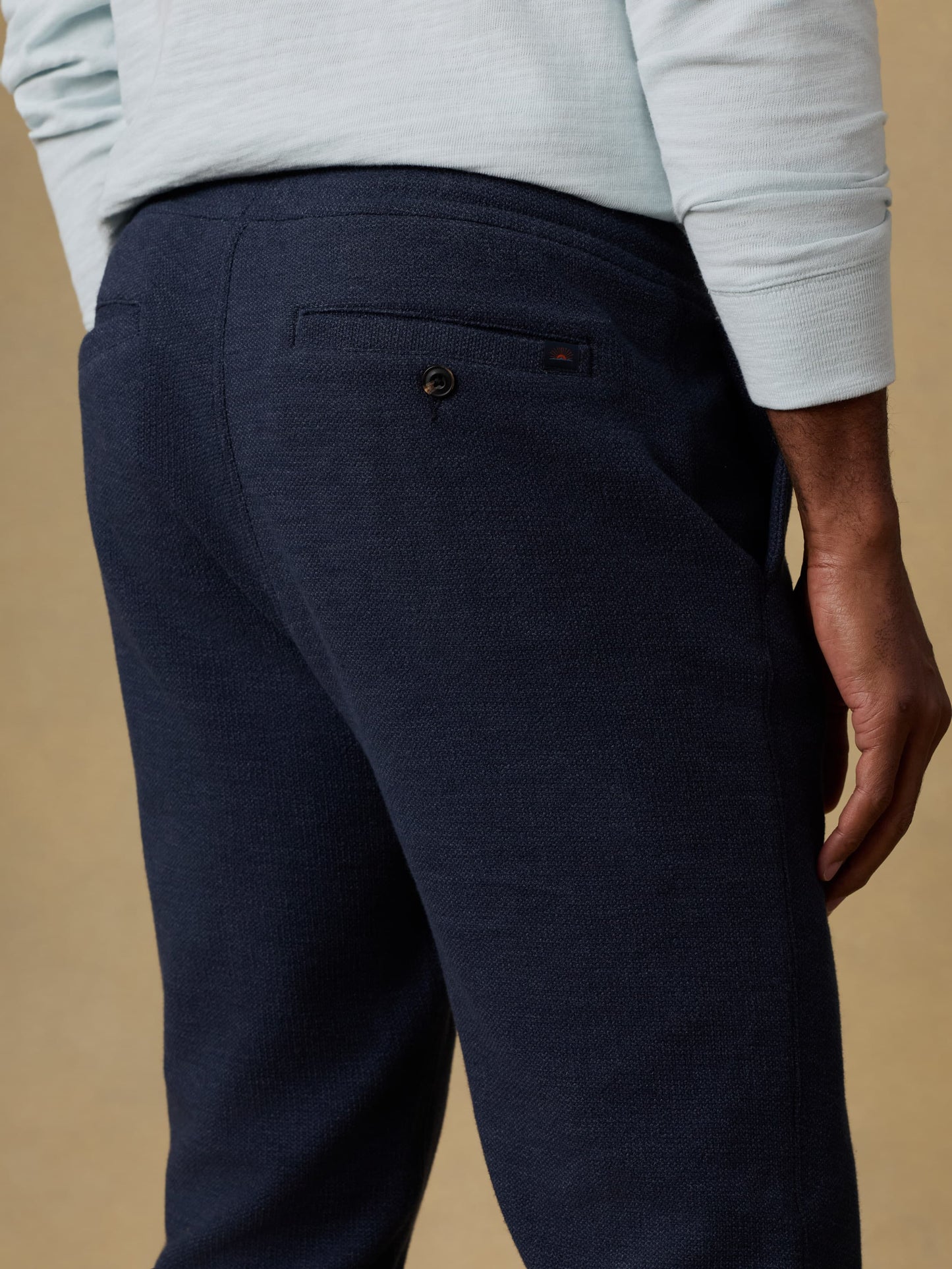 Highland Knit Pant - Navy Ridge Melange