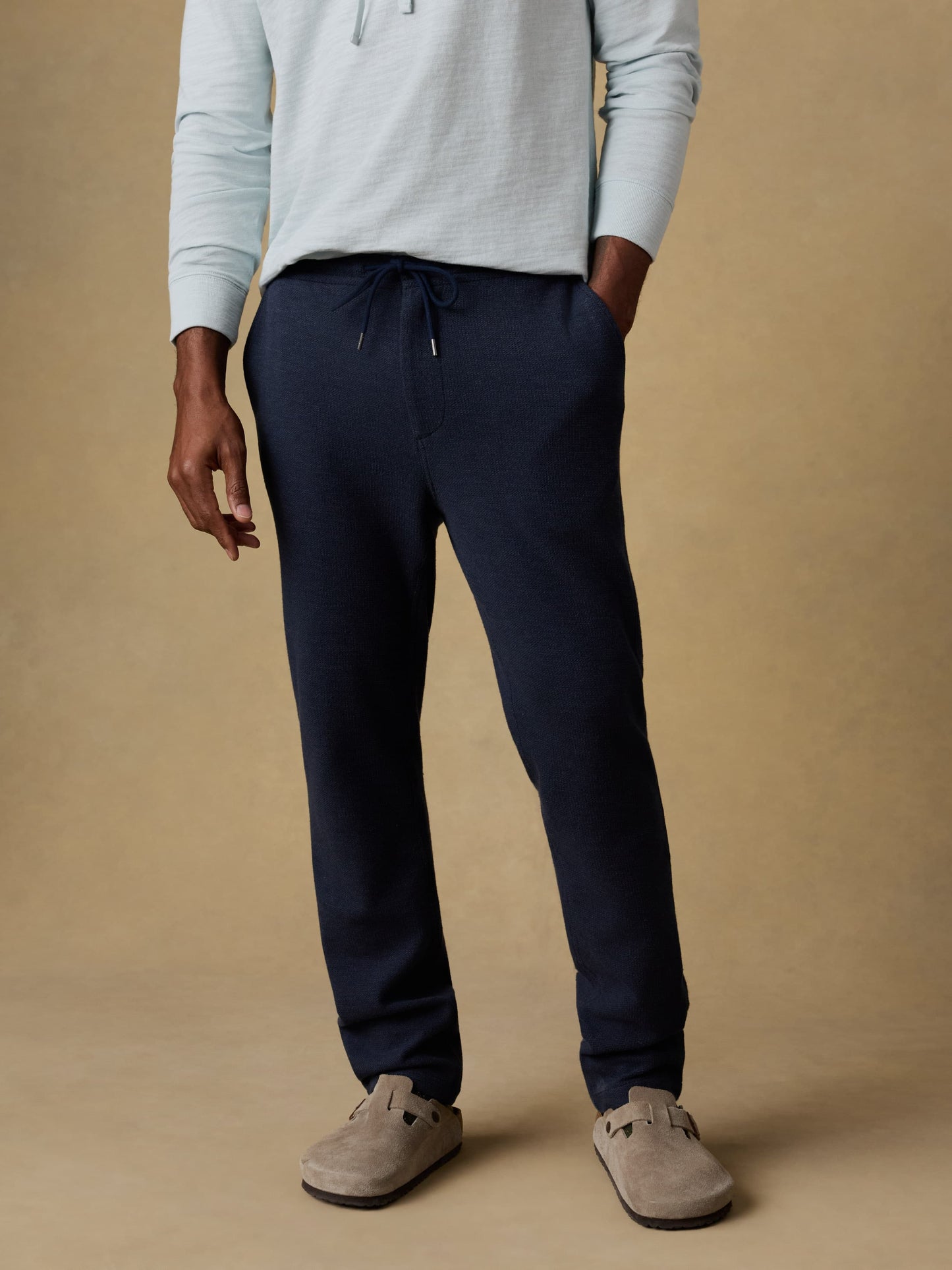 Highland Knit Pant - Navy Ridge Melange