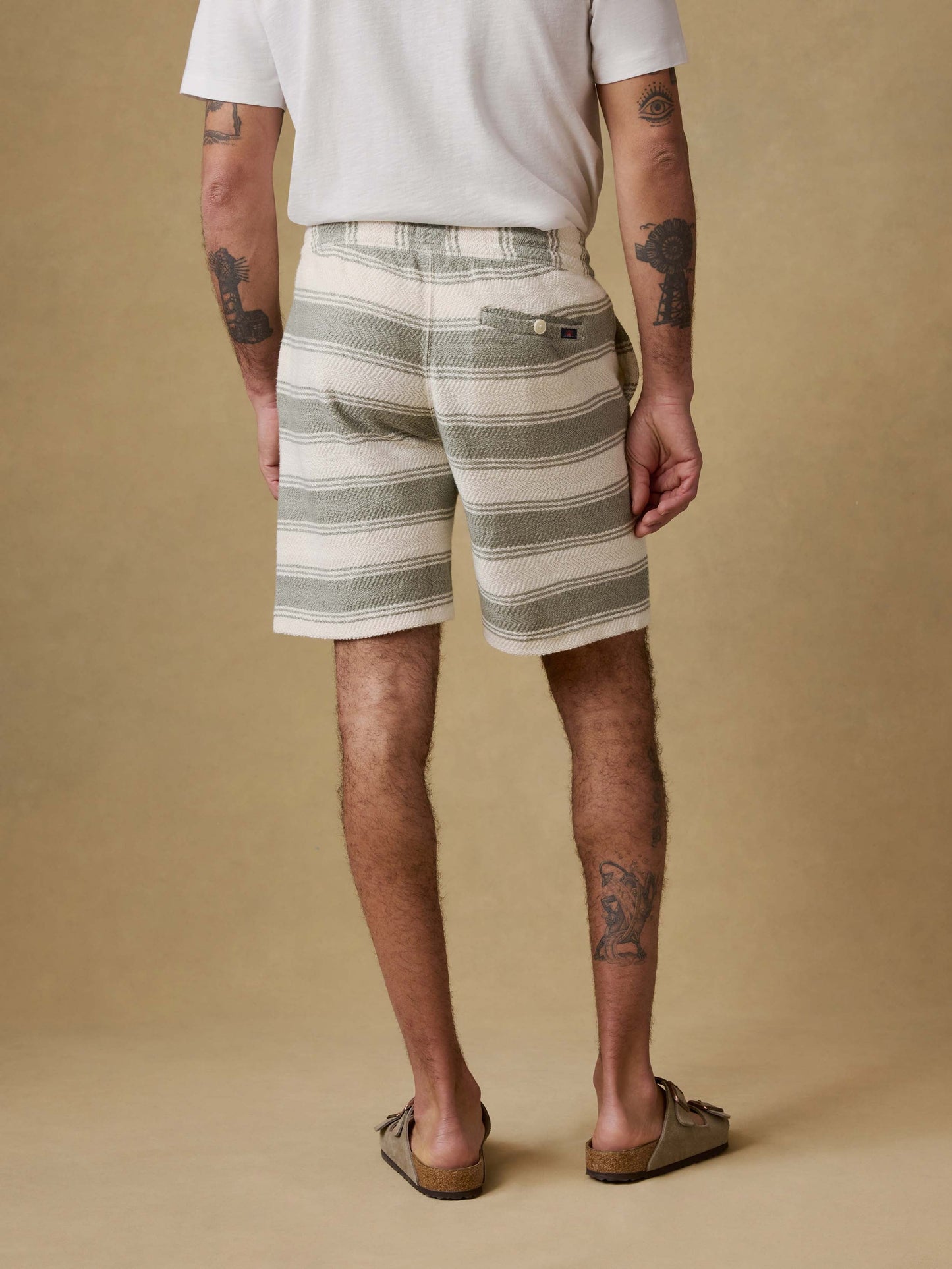 Whitewater Sweatshort - Shell Point Stripe